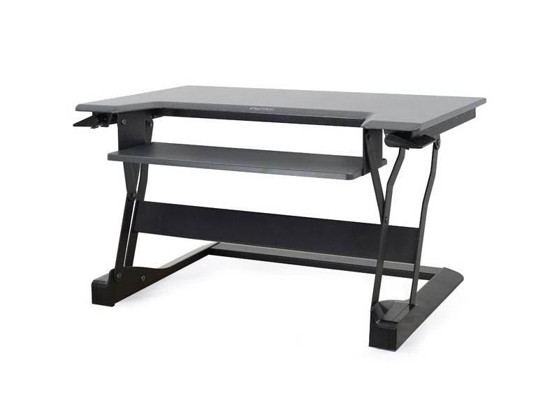 Ergotron 33-397-085 WorkFit-T Sit-Stand Desktop Workstation schwarz