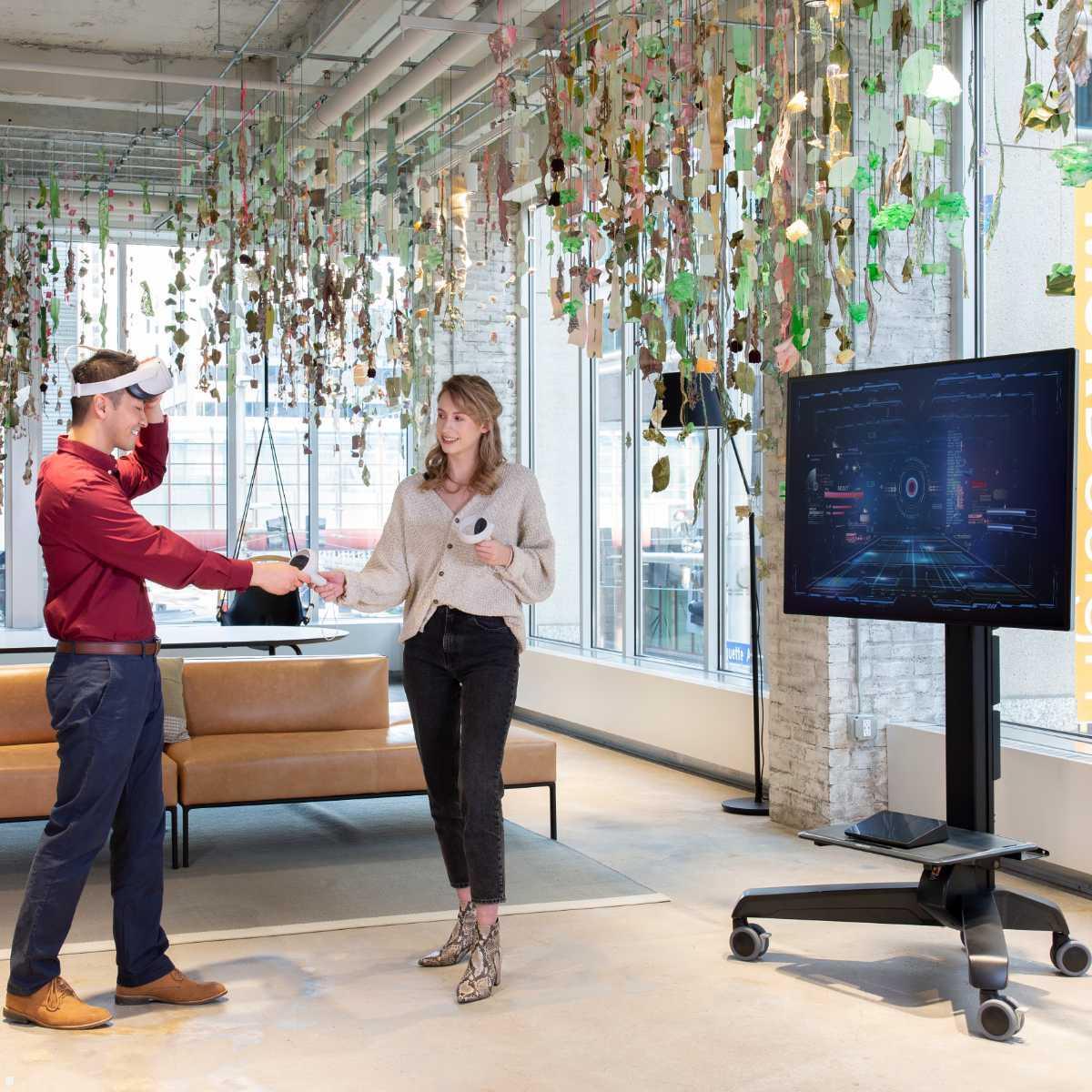 Ergotron Neo-Flex Mobile MediaCenter LD Monitorständer (24-190-085), Anwendung - Präsentationen Ergotron Neo-Flex Mobile MediaCenter LD Monitorständer (24-190-085), Anwendung - Präsentationen