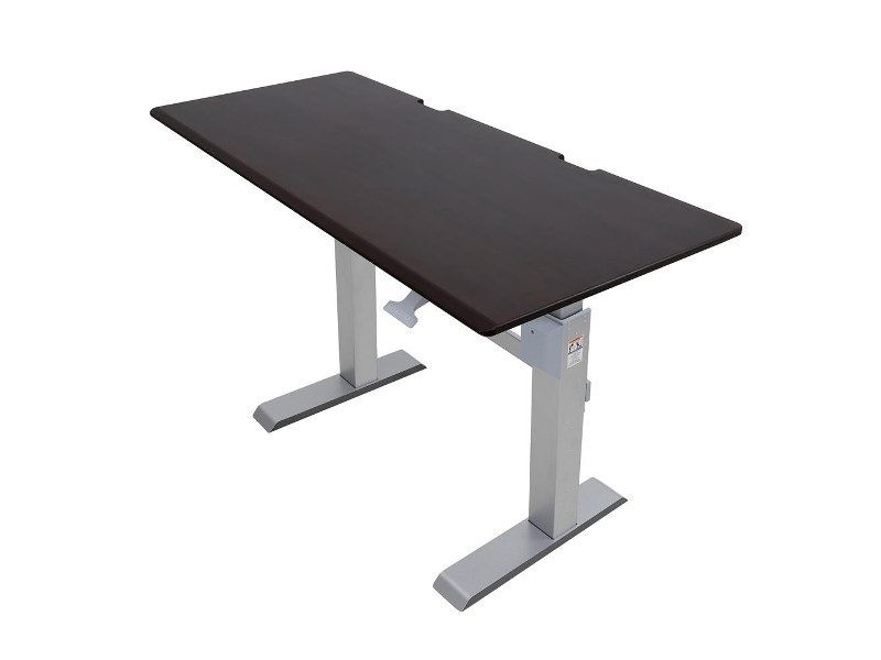 Ergotron WorkFit-DL 60 mobiler Sitz-Steh-Arbeitsplatz Nussbaum (24-568-F59)