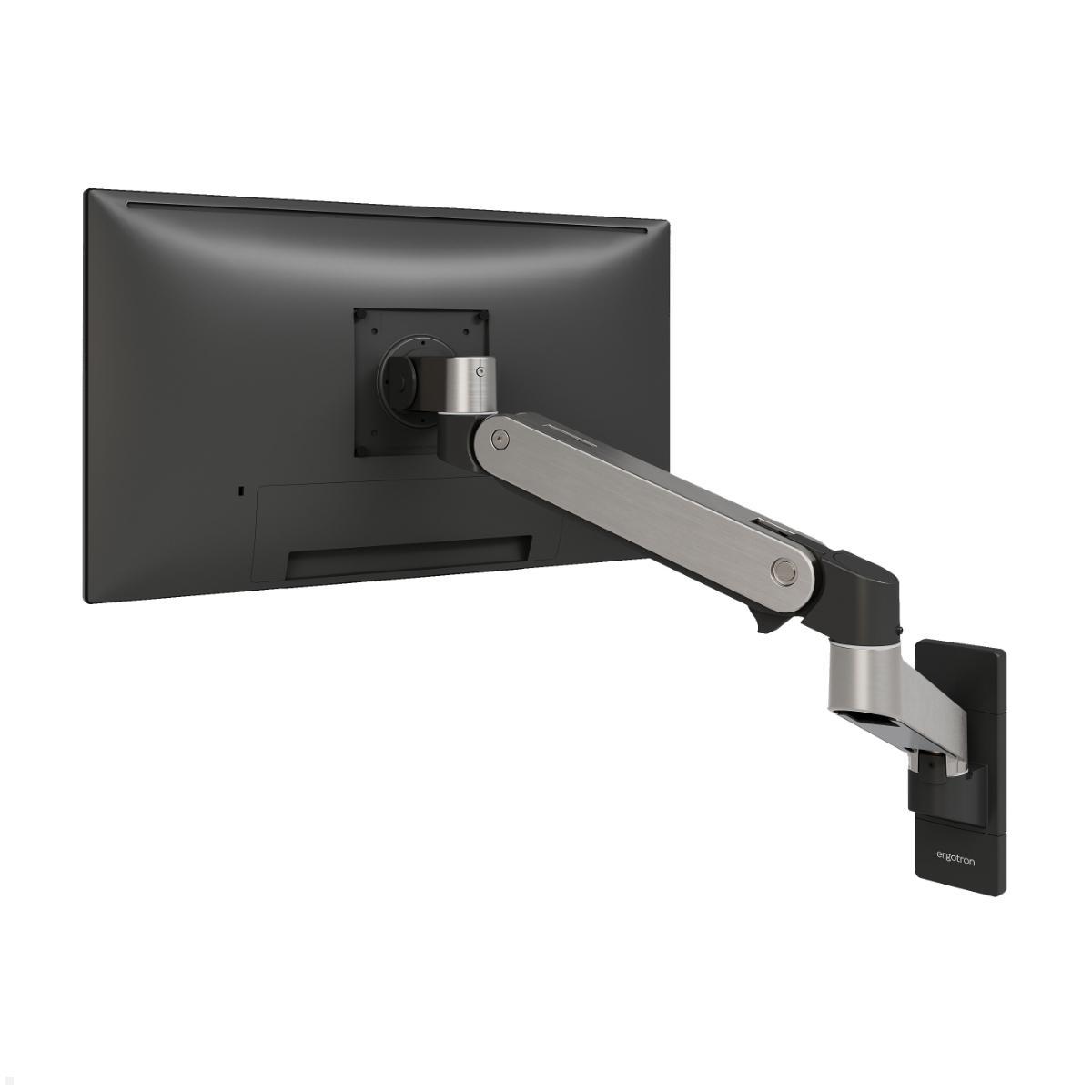 Ergotron LX Pro Monitor Wandhalterung schwenkbar bis 34 Zoll, Aluminium (45-683-026), schwenkbare Wandhalterung