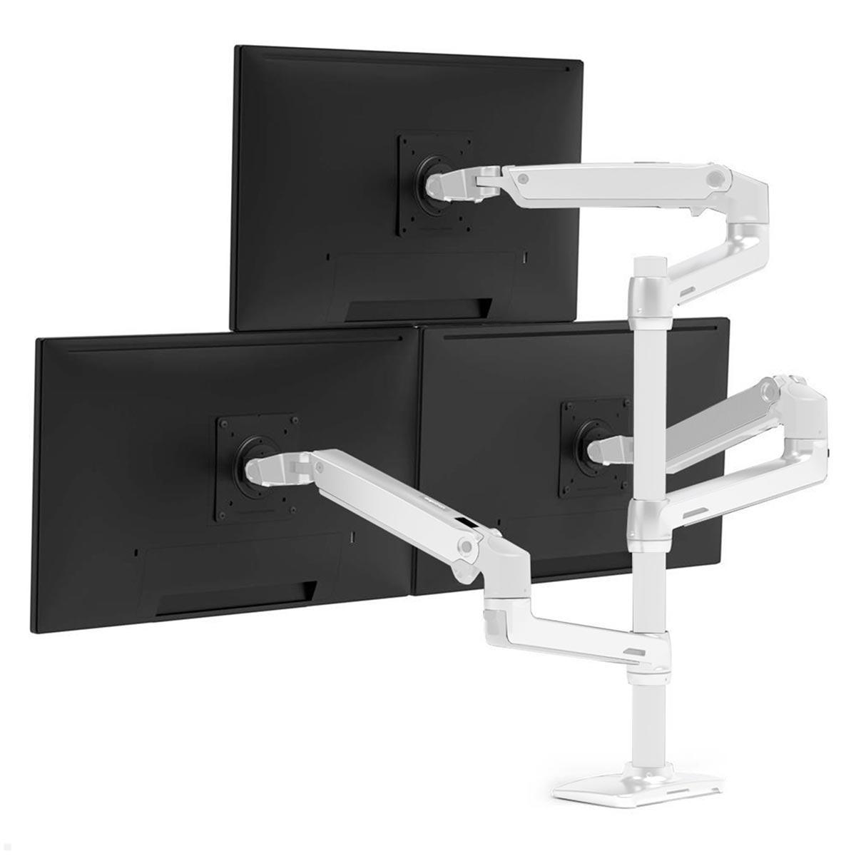 Ergotron LX Monitorhalterung für 3 Monitore 40 Zoll, weiß (45-509-2163), Rückseite Ergotron LX Monitorhalterung für 3 Monitore 40 Zoll, weiß (45-509-2163), Rückseite