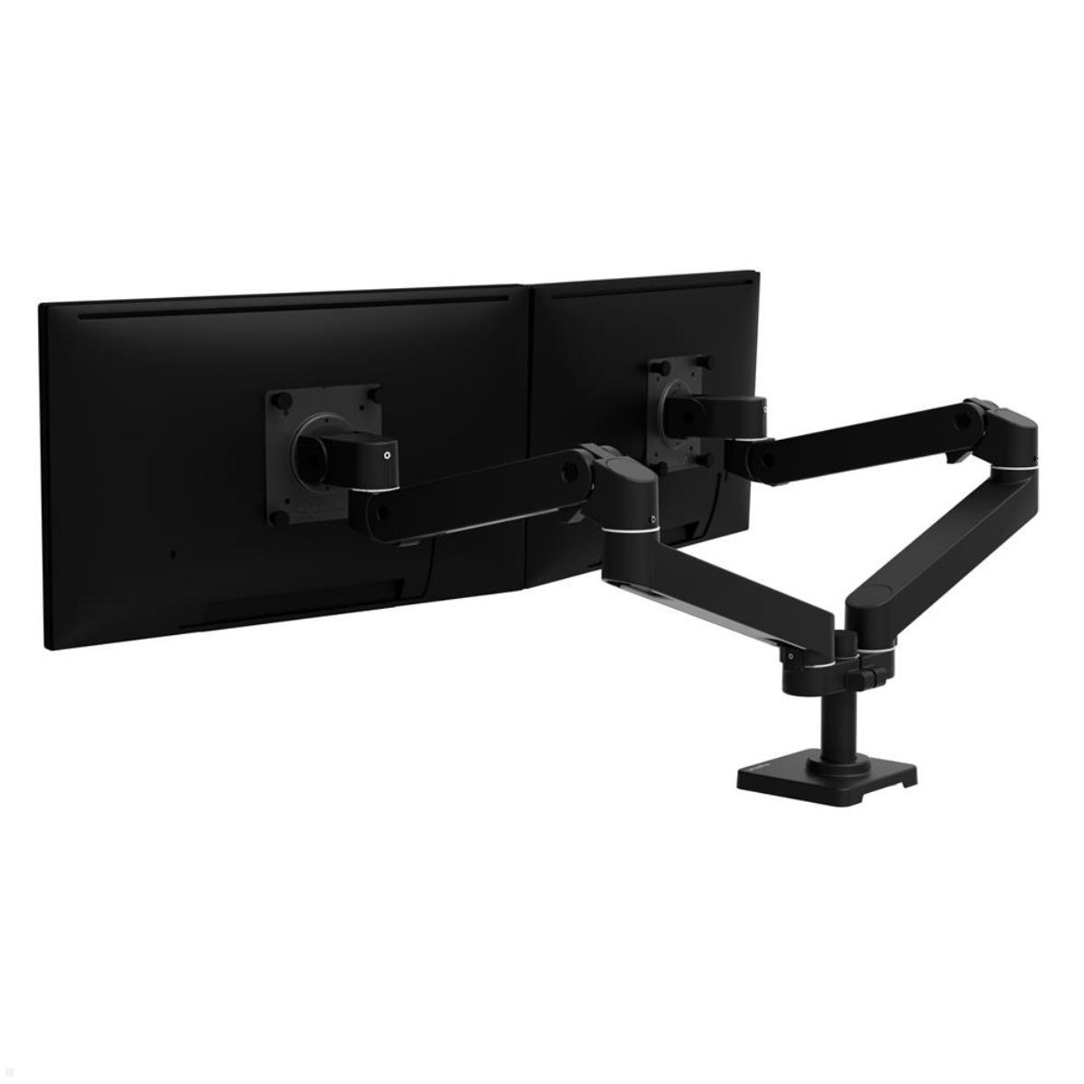 Ergotron LX Pro Dual Monitorhalter bis 27 Zoll side by side (45-686-292), schwarz