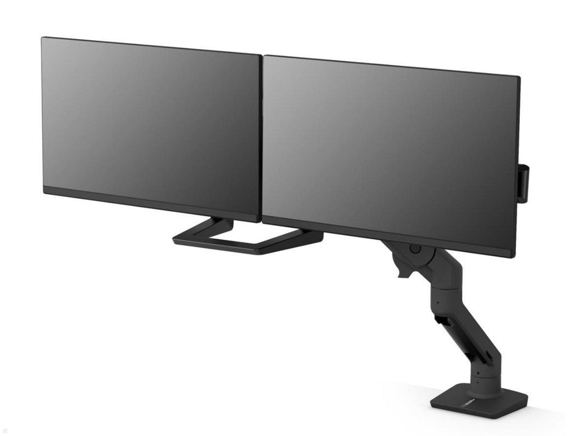 Ergotron HX Arm Dual Monitor Tischhalterung, schwarz (45-476-224), Frontansicht Ergotron HX Arm Dual Monitor Tischhalterung, schwarz (45-476-224), Frontansicht