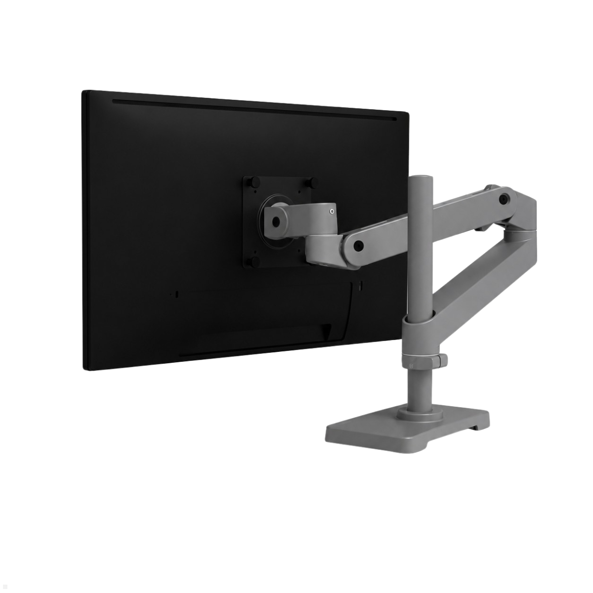 Ergotron LX Pro Monitorhalterung schwenkbar, Durchtisch, hohe Säule, Monitorarm schwenkbar, grau