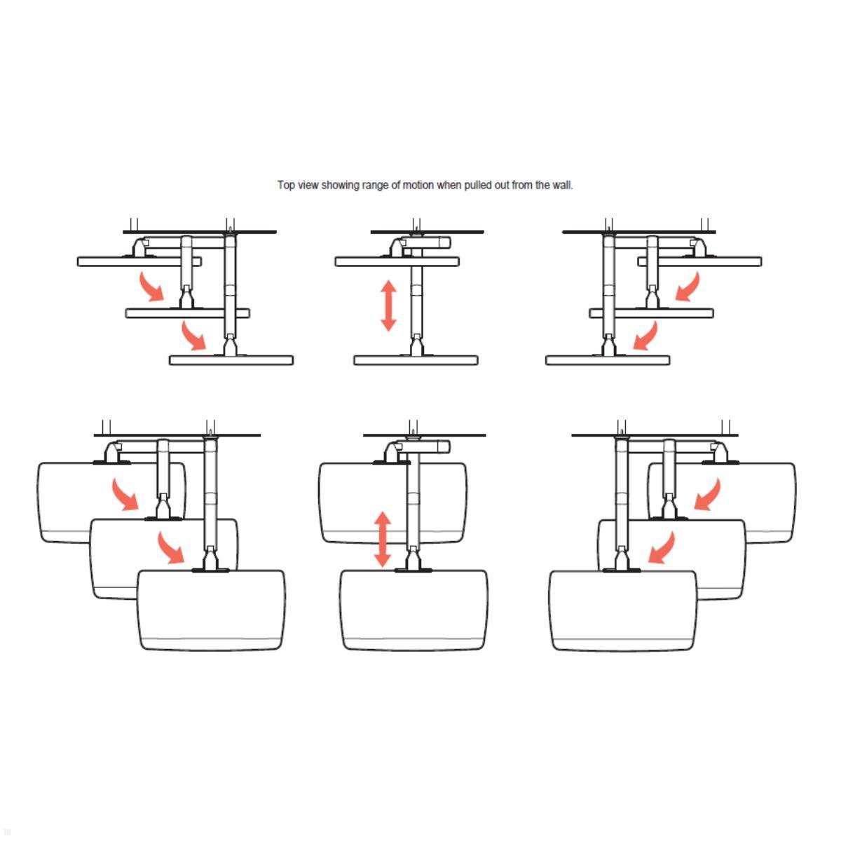 Ergotron LX Pro System Wandarbeitsplatz (45-696-293) bis 34 Zoll, Maße Ergotron LX Pro System Wandarbeitsplatz (45-696-293) bis 34 Zoll, Maße