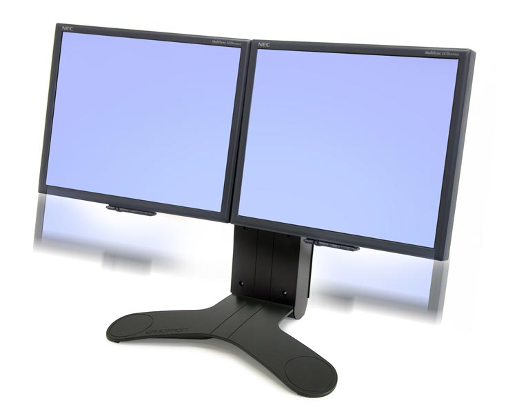 Ergotron LX Dual Lift 2 Monitore nebeneinander (33-299-195) Multimonitor Lösung