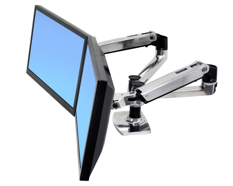 Ergotron LX Dual Monitorhalterung für USM Tisch (45-245-027) Ergotron LX Dual Monitorhalterung für USM Tisch (45-245-027)