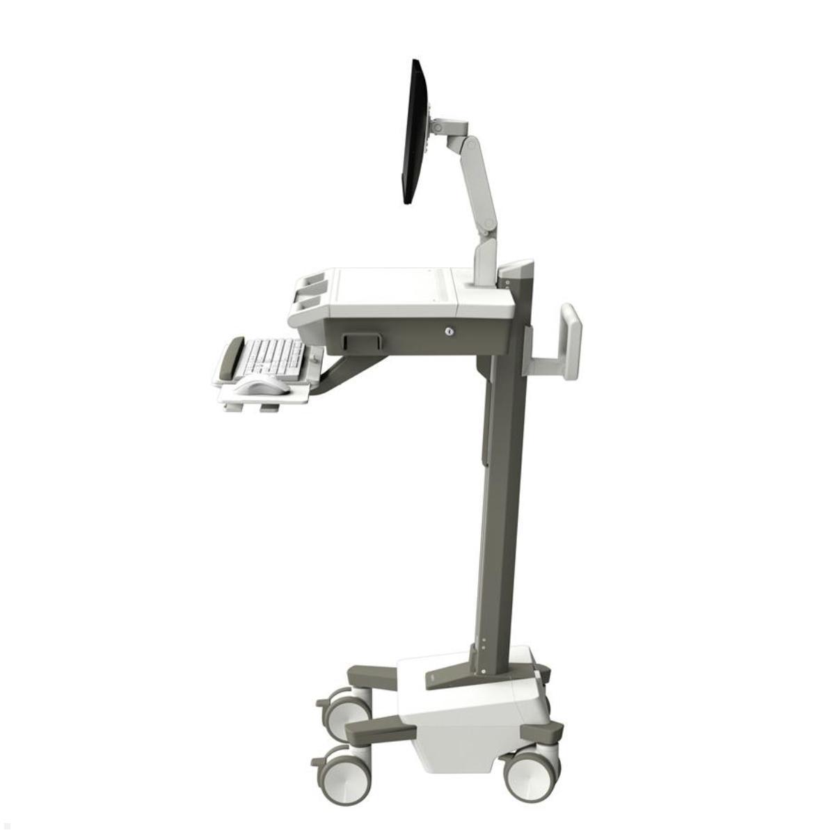 Ergotron Mosaic LCD-Visitenwagen mit Monitorarm (M031-0101-100000-1-0), Schwenkarm Monitorhalterung