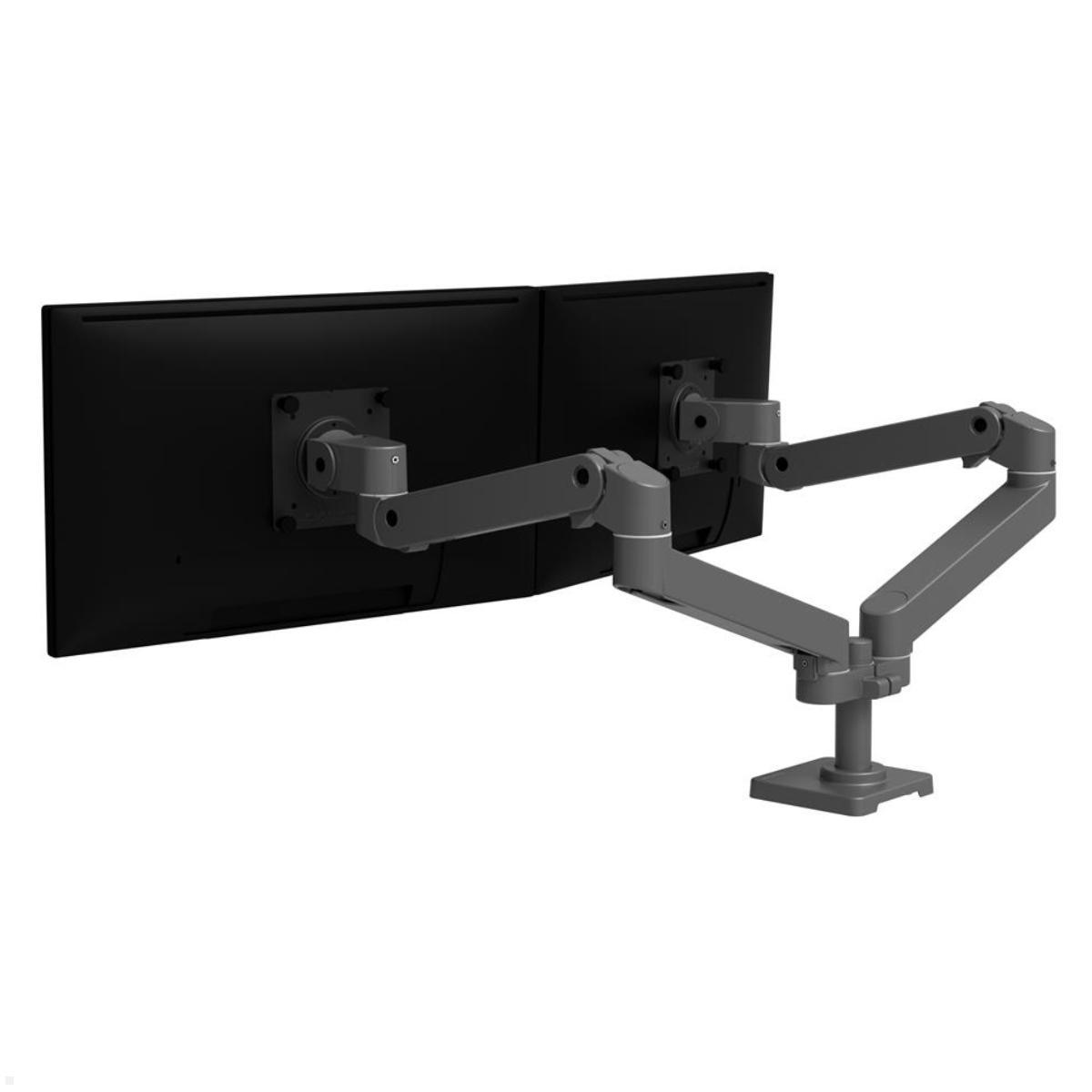Ergotron LX Pro Dual Monitorhalter bis 27 Zoll side by side (45-686-293), grau