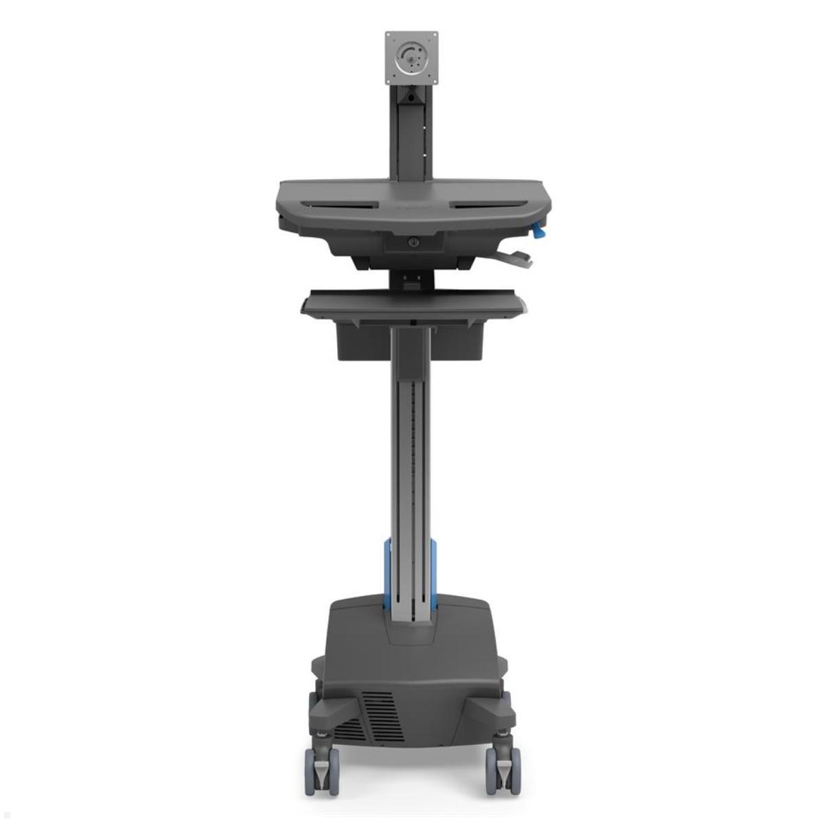 Ergotron StyleView mobiler Arbeitsplatz mit Monitorhalter Akku, Ansicht von vorne  Ergotron StyleView mobiler Arbeitsplatz mit Monitorhalter Akku, Ansicht von vorne