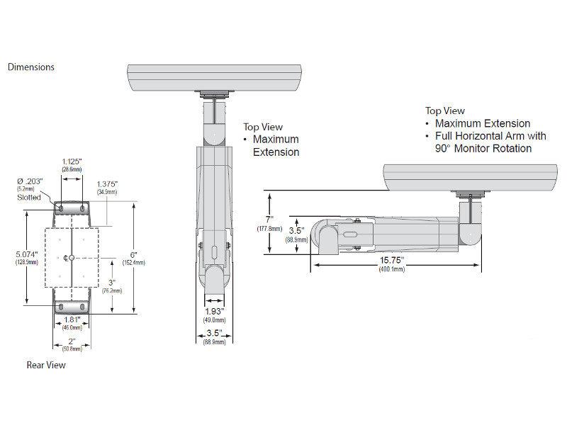 Ergotron Serie 400 Monitorarm 45-007-099 Ergotron Serie 400 Monitorarm 45-007-099