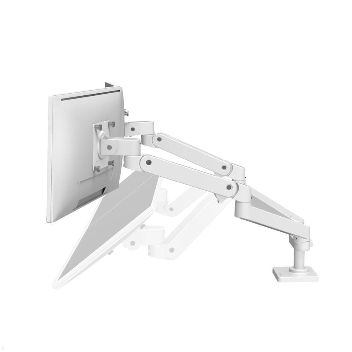 Ergotron LX Pro Dual Monitorhalter bis 27 Zoll side by side (45-686-290), weiß, Bildschirm neigbar