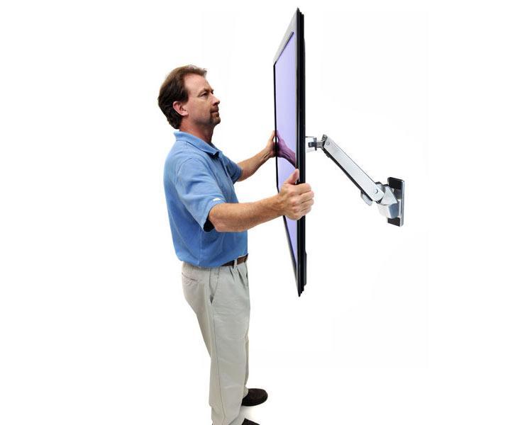 Ergotron interaktiver Arm HD höhenverstellbare TV Wandhalterung 8,2 -18,2 kg (45-296-026)  Ergotron interaktiver Arm HD höhenverstellbare TV Wandhalterung 8,2 -18,2 kg (45-296-026)