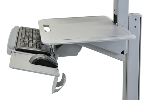 Ergotron WorkFit-C Computerwagen LD (24-198-055) Tastatur Ablage Ergotron WorkFit-C Computerwagen LD (24-198-055) Tastatur Ablage