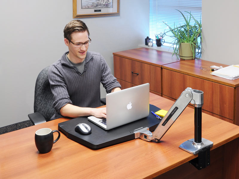 Ergotron WorkFit-P Steh-Sitz-Arbeitsplatz (24-383-026)