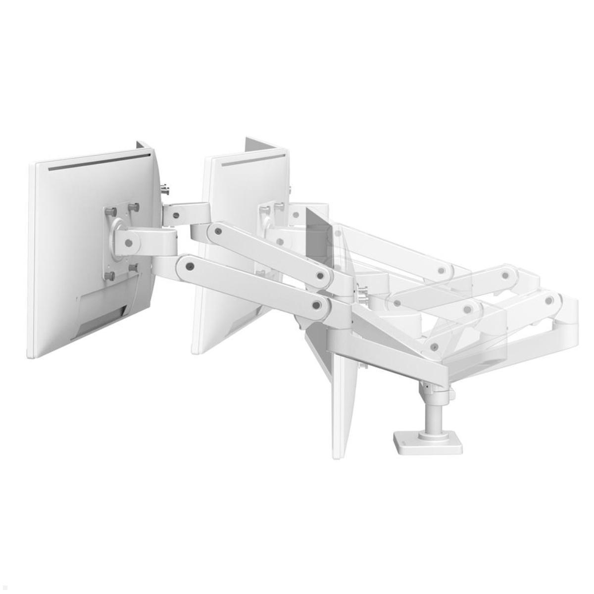 Ergotron LX Pro Dual Monitorhalter bis 27 Zoll side by side (45-686-290), weiß, ausziehbar