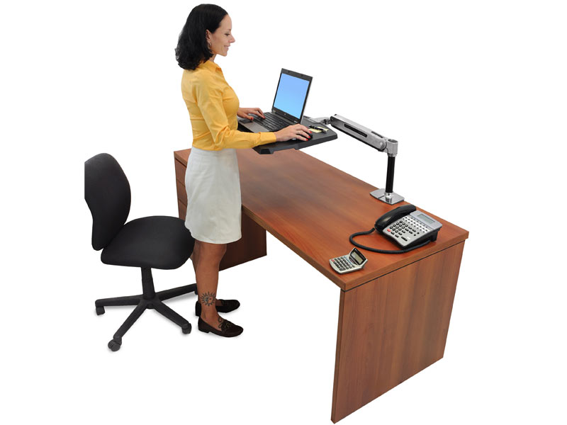 Ergotron WorkFit-P Steh-Sitz-Arbeitsplatz (24-383-026)