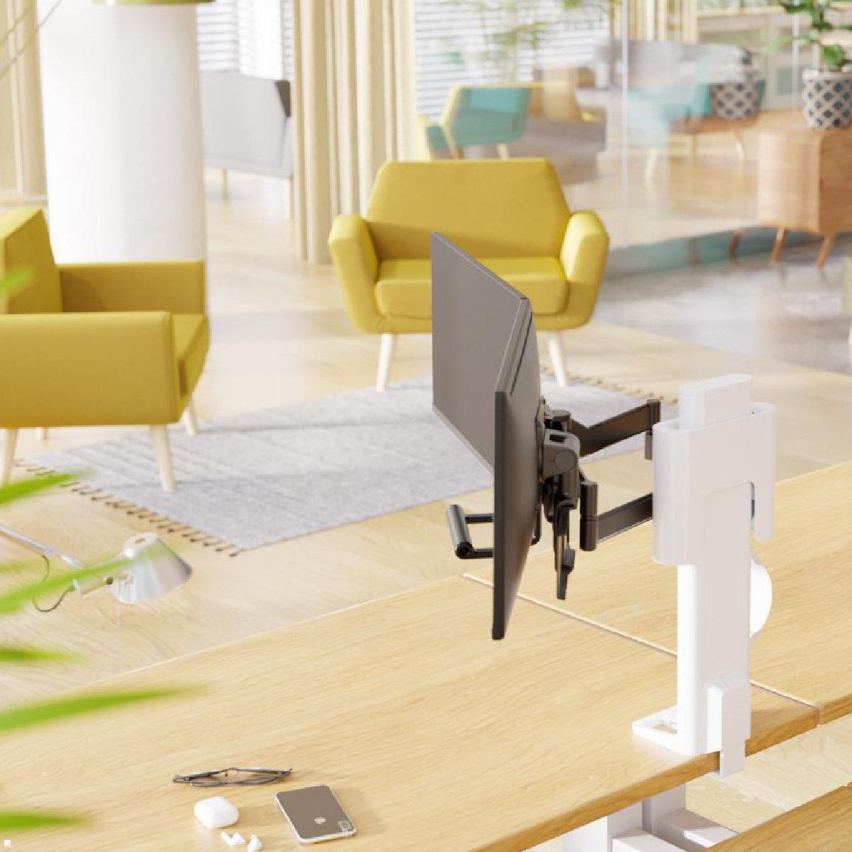 Ergotron TRACE Dual Monitor Tischhalterung (45-631-216), weiß drehbar & neigbar Ergotron TRACE Dual Monitor Tischhalterung (45-631-216), weiß drehbar & neigbar