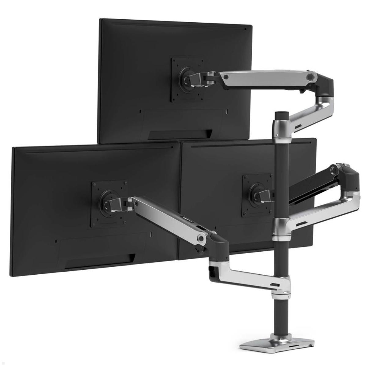 Ergotron LX Monitorhalterung für 3 Monitore 40 Zoll, silber (45-549-0263), Rückseite Ergotron LX Monitorhalterung für 3 Monitore 40 Zoll, silber (45-549-0263), Rückseite