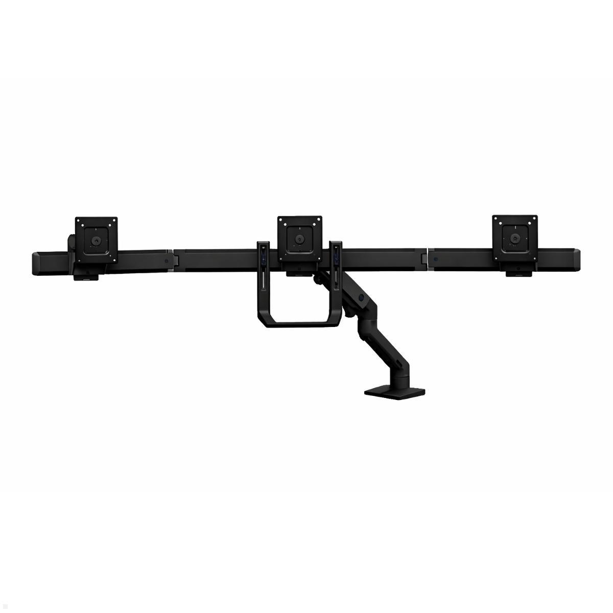 Ergotron HX Arm Monitorhalterung für 3 Monitore schwarz (45-009-003), Ansicht ohne Displays