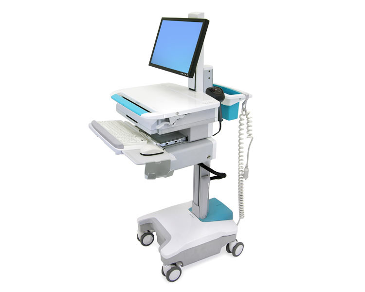 EOL - Ergotron StyleView Monitor-Computerwagen mit Schublade