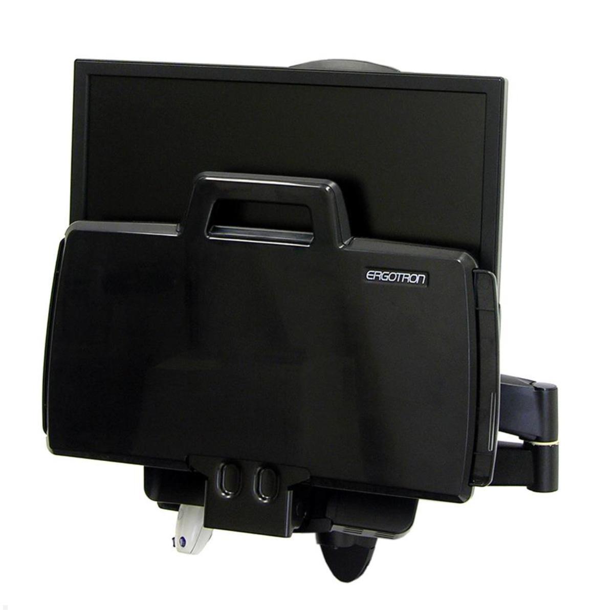 Ergotron Combo Arm der Serie 200 Wandhalterung schwarz (45-230-200) zusammnegeklappt Ergotron Combo Arm der Serie 200 Wandhalterung schwarz (45-230-200) zusammnegeklappt