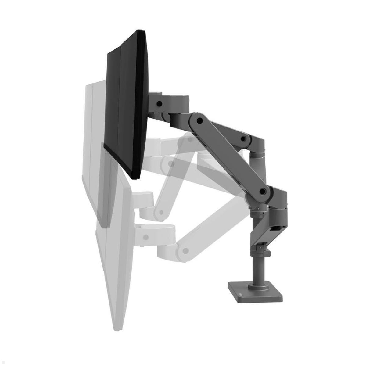 Ergotron LX Pro Dual Monitor Tischhalterung mit hoher Säule (45-690-293), grau, höhenverstellbar