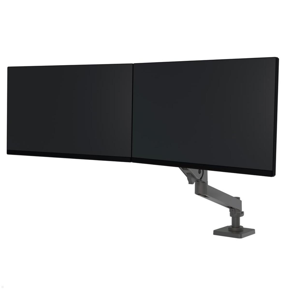 Ergotron LX Pro dual Monitor Tischhalterung bis 27 Zoll (45-684-293), grau, dual Monitorhalter