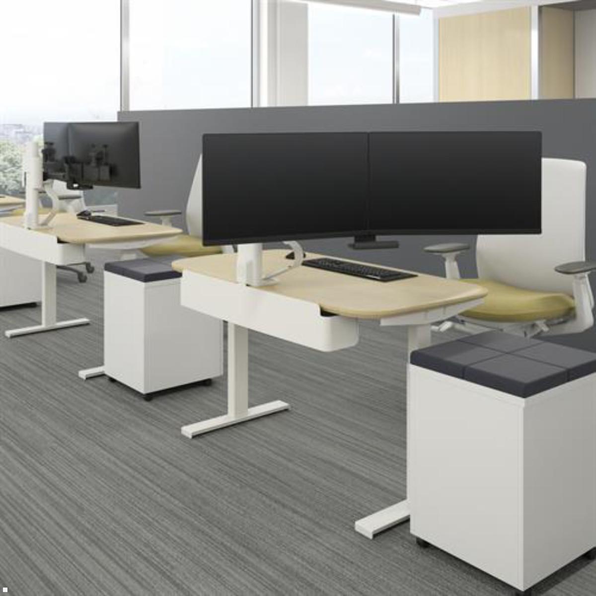 Einzel auf Dual Monitorhalter Umbausatz Ergotron TRACE, Anwendung Büro Einzel auf Dual Monitorhalter Umbausatz Ergotron TRACE, Anwendung Büro