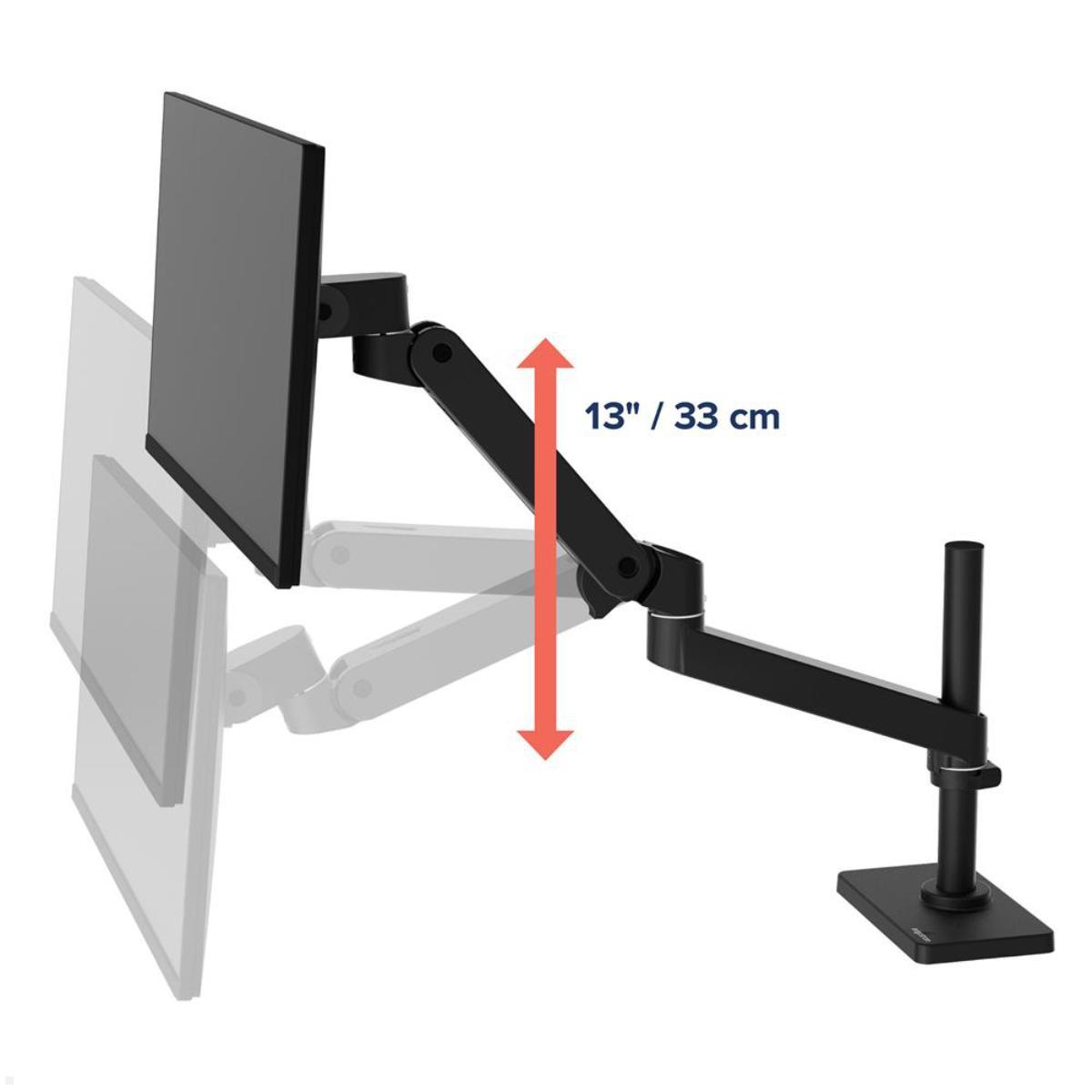 Ergotron LX Pro Monitorhalterung schwenkbar, Durchtisch, hohe Säule, Pivot-Funktion Monitorarm