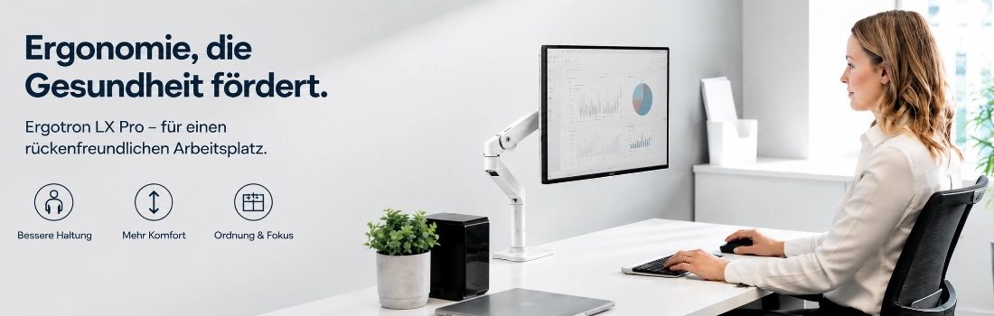 Ergotron LX Pro Monitorhalterung - ergonomisch, schwenkbar