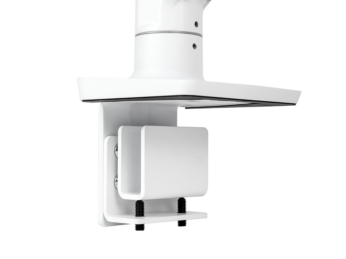 Ergotron HX Dual Tisch Monitorhalterung für USM Tisch, weiß (46-477-217) Detailansicht USM Klemme Ergotron HX Dual Tisch Monitorhalterung für USM Tisch, weiß (46-477-217) Detailansicht USM Klemme