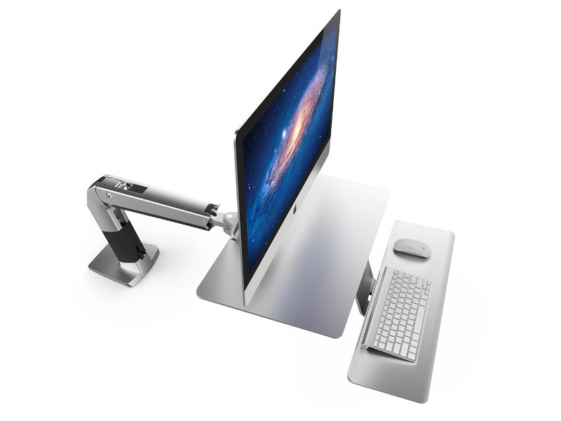 Ergotron WorkFit A Sitz-Steh-Arbeitsplatz für Apple iMac Ergotron WorkFit A Sitz-Steh-Arbeitsplatz für Apple iMac