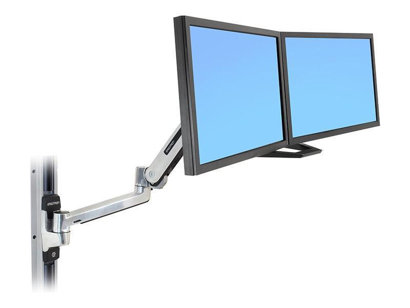 Ergotron LX Steh-Sitz Wandhalterung für 2 Monitore mit Griff (45-243-126) Ergotron LX Steh-Sitz Wandhalterung für 2 Monitore mit Griff (45-243-126)