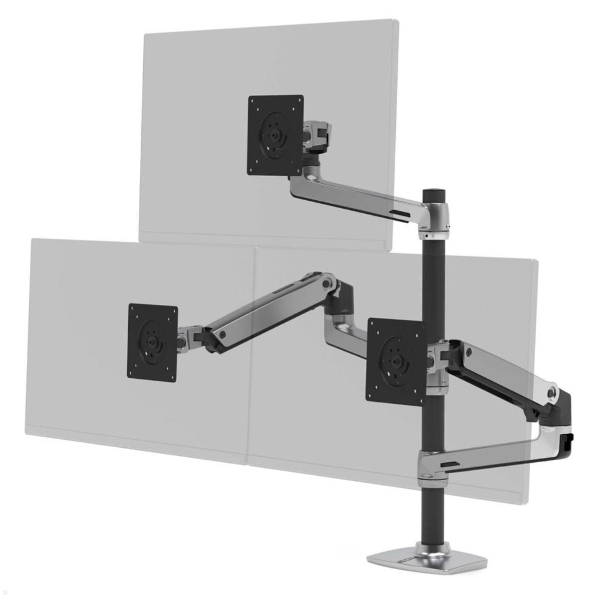 Ergotron LX Monitorhalterung für 3 Monitore 40 Zoll, silber (45-549-0263), Konfigurationsbeispiel Ergotron LX Monitorhalterung für 3 Monitore 40 Zoll, silber (45-549-0263), Konfigurationsbeispiel