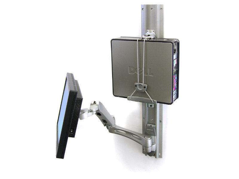 Ergotron 31-016-182 Alu-Profilschiene Länge 254mm Montagebeispiel Ergotron 31-016-182 Alu-Profilschiene Länge 254mm Montagebeispiel