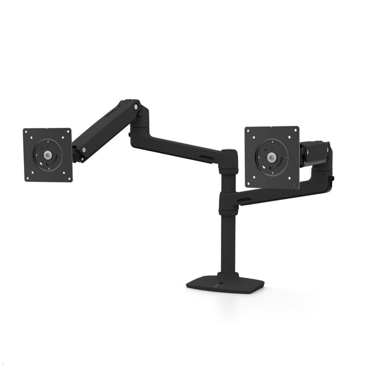 Ergotron LX Monitorhalterung für 2 Monitore mit C-Klemme (45-610-224), schwarz schwenkbar Ergotron LX Monitorhalterung für 2 Monitore mit C-Klemme (45-610-224), schwarz schwenkbar
