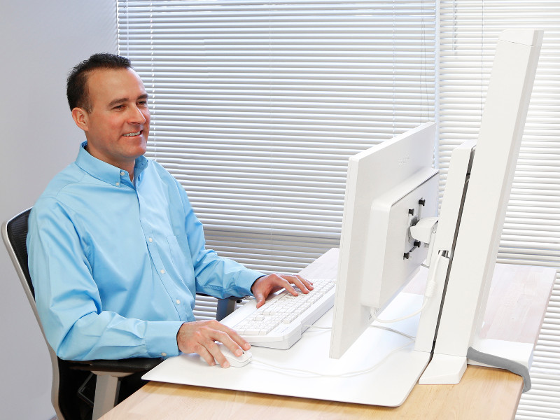 Ergotron 33-415-062 WorkFit SR Workstation Sitzarbeitsplatz