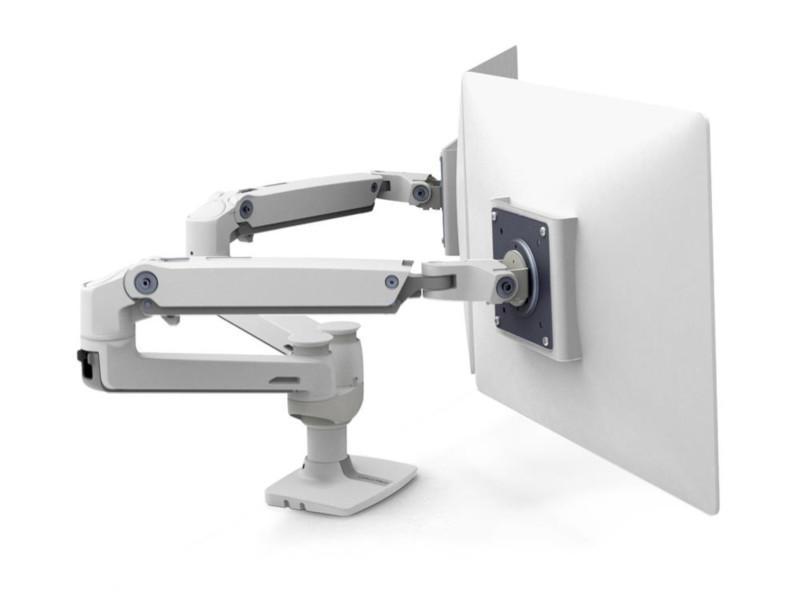 Ergotron LX Dual Tischhalterung für 2 Monitore nebeneinander (45-491-216), weiß Rückansicht Ergotron LX Dual Tischhalterung für 2 Monitore nebeneinander (45-491-216), weiß Rückansicht