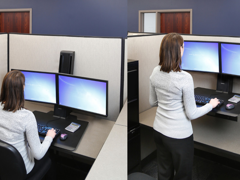 Ergotron 33-407-085 WorkFit SR Sit-Stand Wechsel Stehen-Sitzen