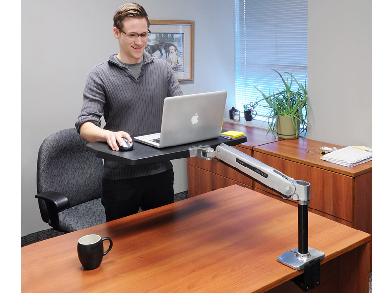 Ergotron WorkFit-P Steh-Sitz-Arbeitsplatz (24-383-026)