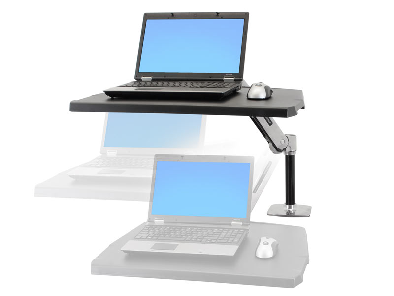 Ergotron WorkFit-P Steh-Sitz-Arbeitsplatz (24-383-026)