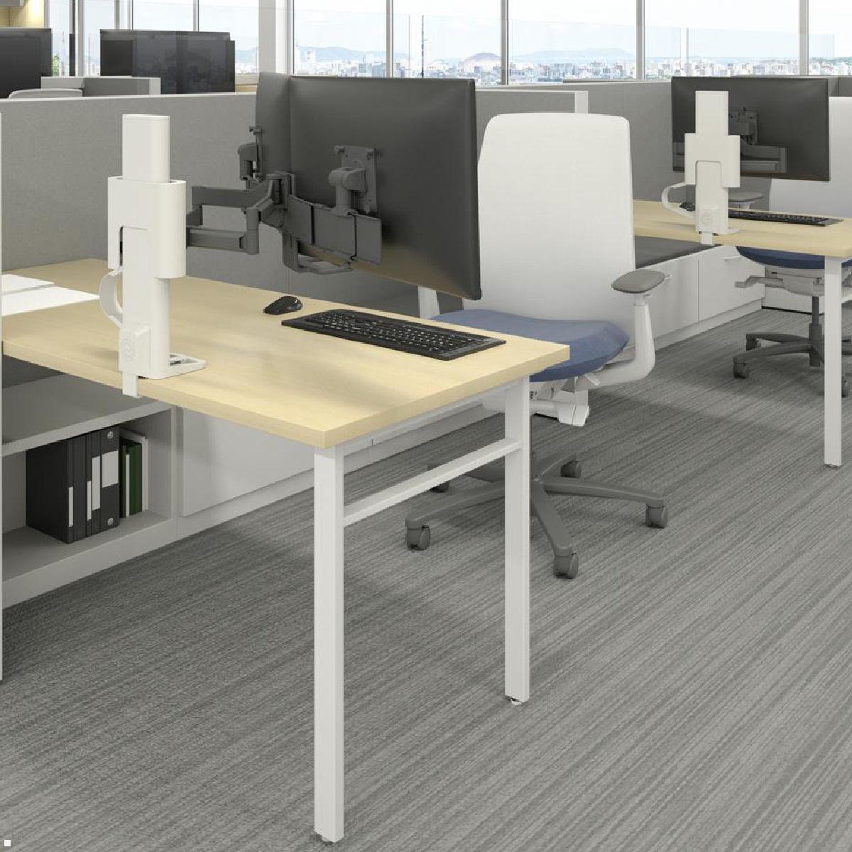 Ergotron TRACE Dual Monitor Tischhalterung (45-631-216), weiß Anwendung Schreibtisch Ergotron TRACE Dual Monitor Tischhalterung (45-631-216), weiß Anwendung Schreibtisch