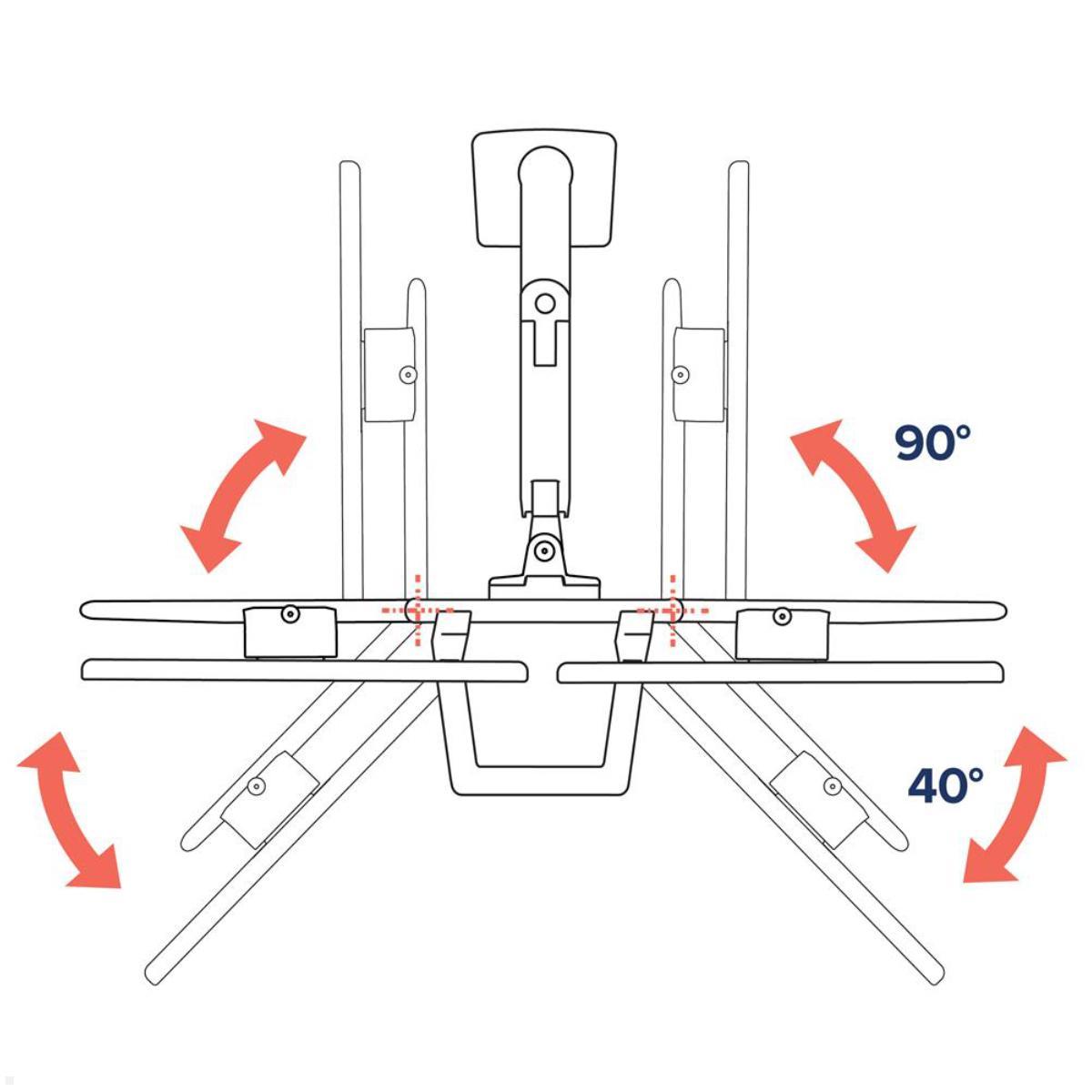 Ergotron HX dual Monitor Tischklemme bis 32 Zoll, weiß (45-611-216) Schwenkfunktion Ergotron HX dual Monitor Tischklemme bis 32 Zoll, weiß (45-611-216) Schwenkfunktion