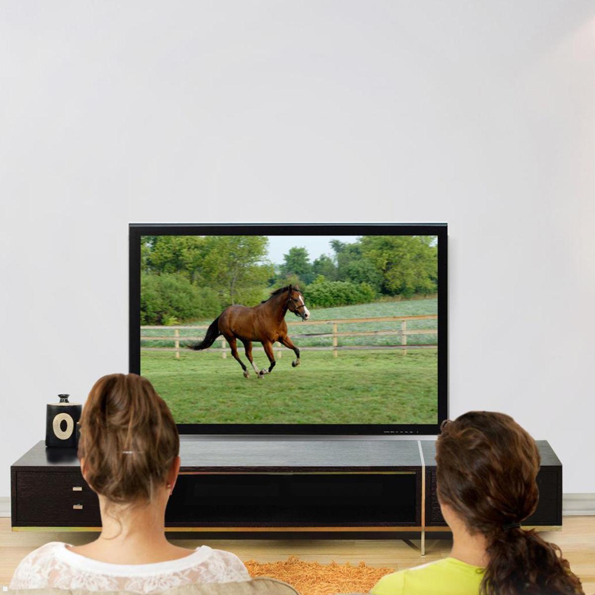 Ergotron Glide HD höhenverstellbare TV Wandhalterung, Anwendung im Wohnzimmer Ergotron Glide HD höhenverstellbare TV Wandhalterung, Anwendung im Wohnzimmer