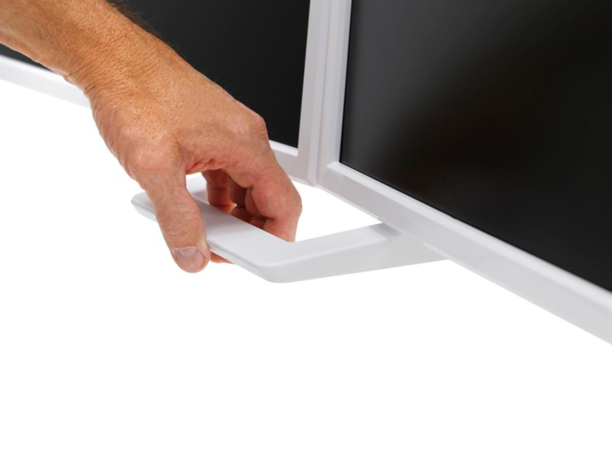 Ergotron HX Dual Tisch Monitorhalterung für USM Tisch, weiß (46-477-217) schwenkbar Ergotron HX Dual Tisch Monitorhalterung für USM Tisch, weiß (46-477-217) schwenkbar