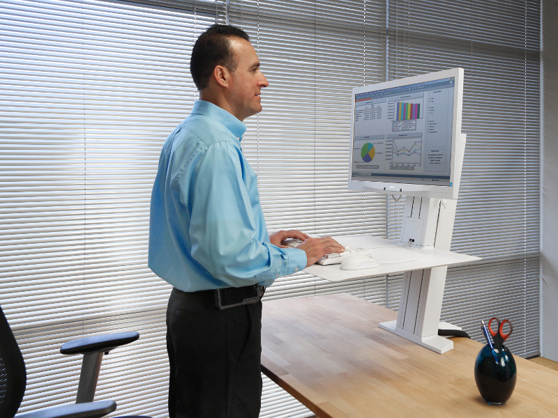 Ergotron 33-415-062 WorkFit SR Workstation Stehplatz Büro