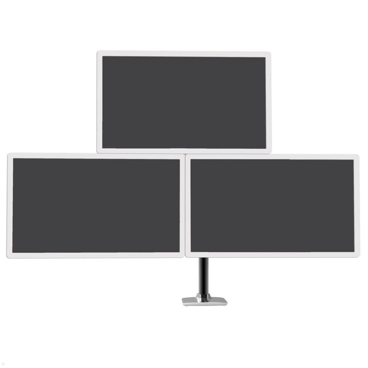 Ergotron LX Monitorhalterung für 3 Monitore 40 Zoll, silber (45-549-0263), Frontansicht Ergotron LX Monitorhalterung für 3 Monitore 40 Zoll, silber (45-549-0263), Frontansicht