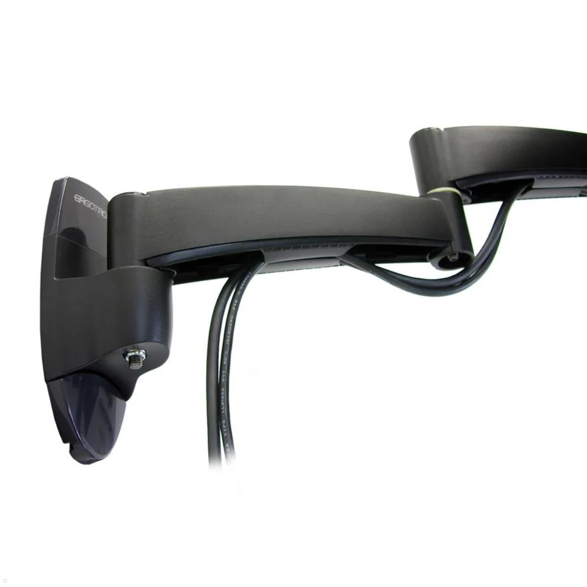 Ergotron Combo Arm der Serie 200 Wandhalterung schwarz (45-230-200) Kabelführung Ergotron Combo Arm der Serie 200 Wandhalterung schwarz (45-230-200) Kabelführung