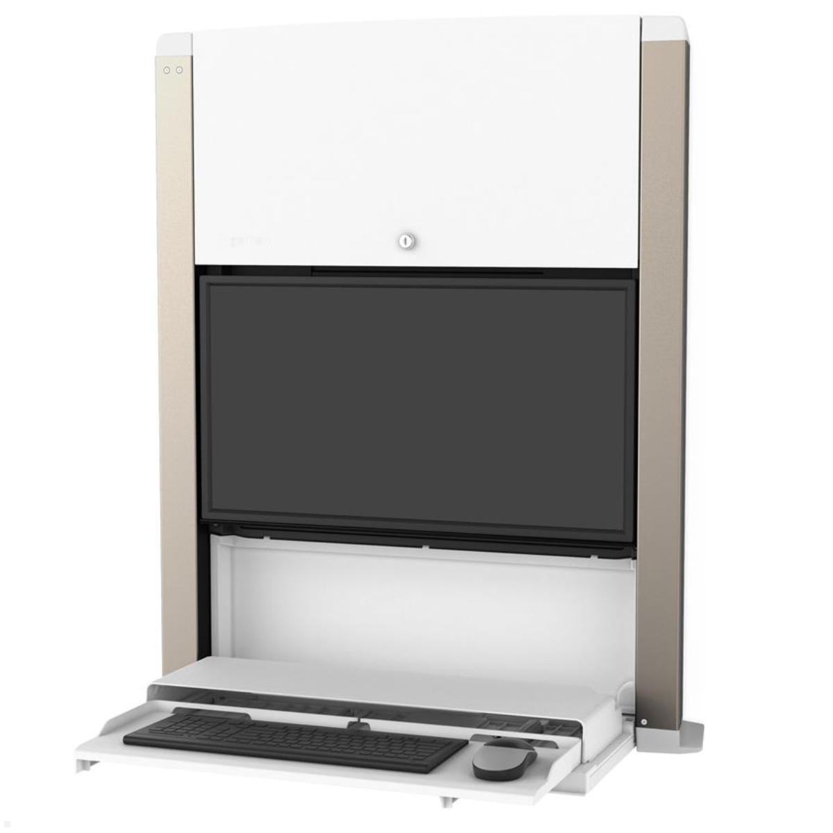 Ergotron CareFit PC Wandarbeitsplatz mit Gehäuse, weiß (61-367-030) Ergotron CareFit PC Wandarbeitsplatz mit Gehäuse, weiß (61-367-030)